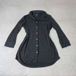 Victoria’s Secret Dark Gray Button Down Sleep Shirt